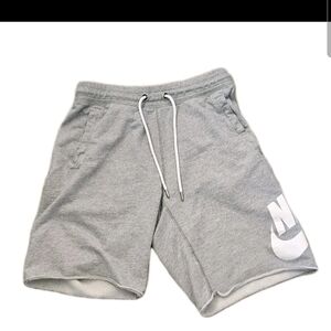 Nike Club Alumni French Terry Shorts in a grey heather colorway